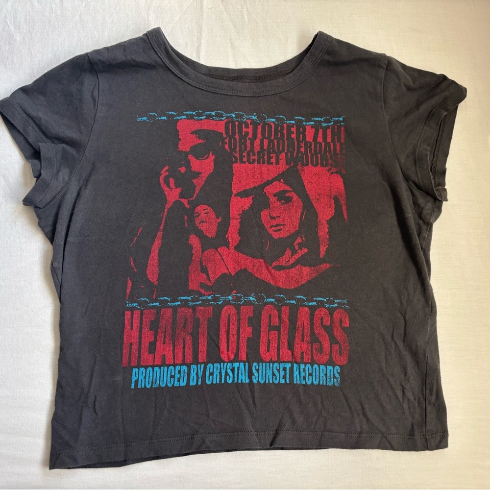 Hollister Black Tee with Red Graphic